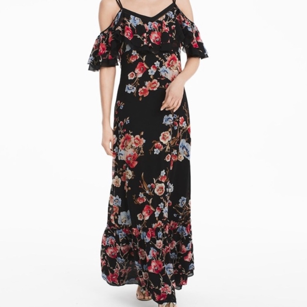 Black House White Market Maxi Floral Dress